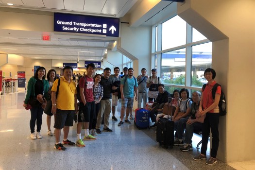 2018-07-09 Family in airport 4x6